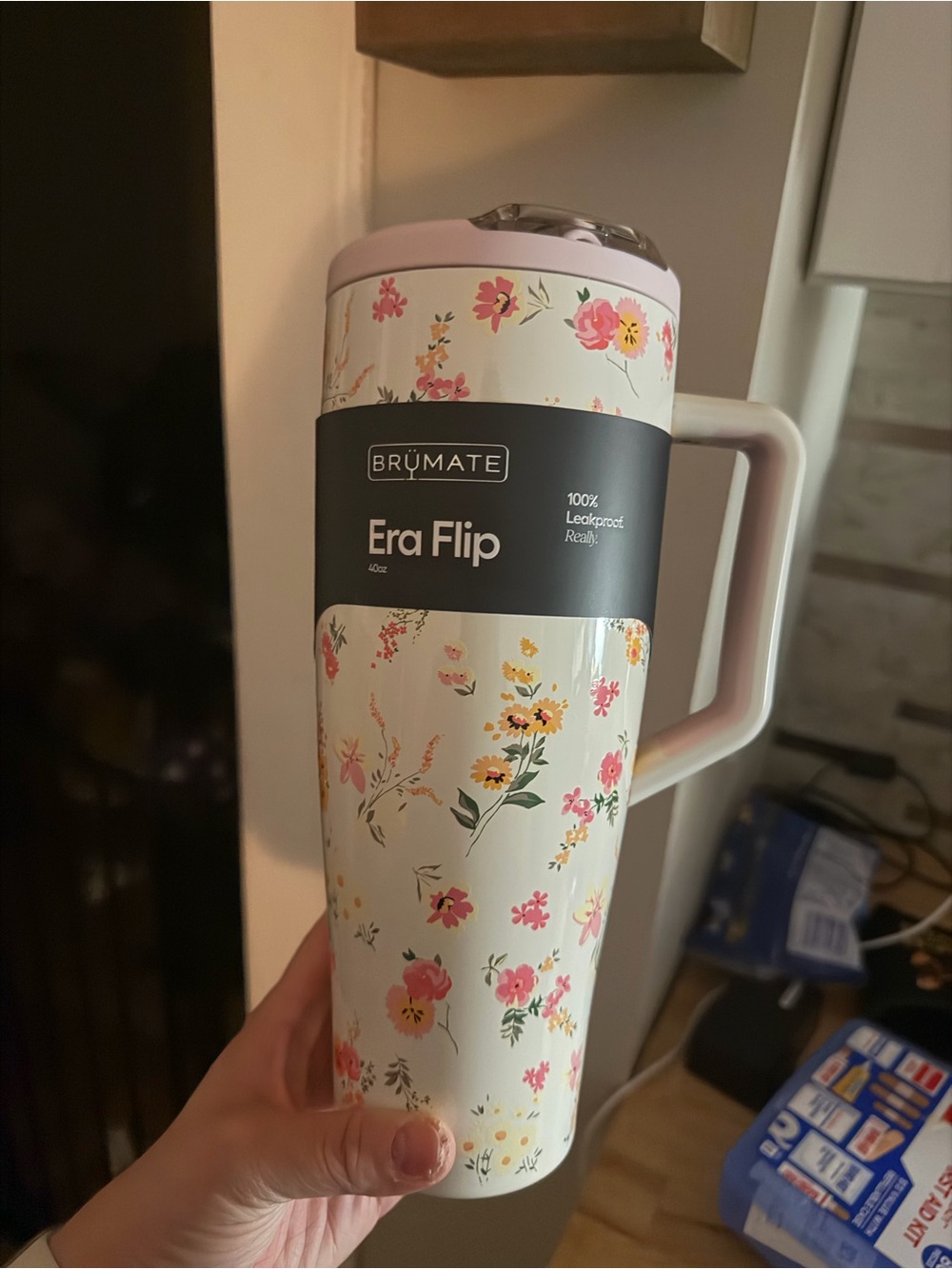 Brumate Era Flip Floral 40 oz - Pink Floral